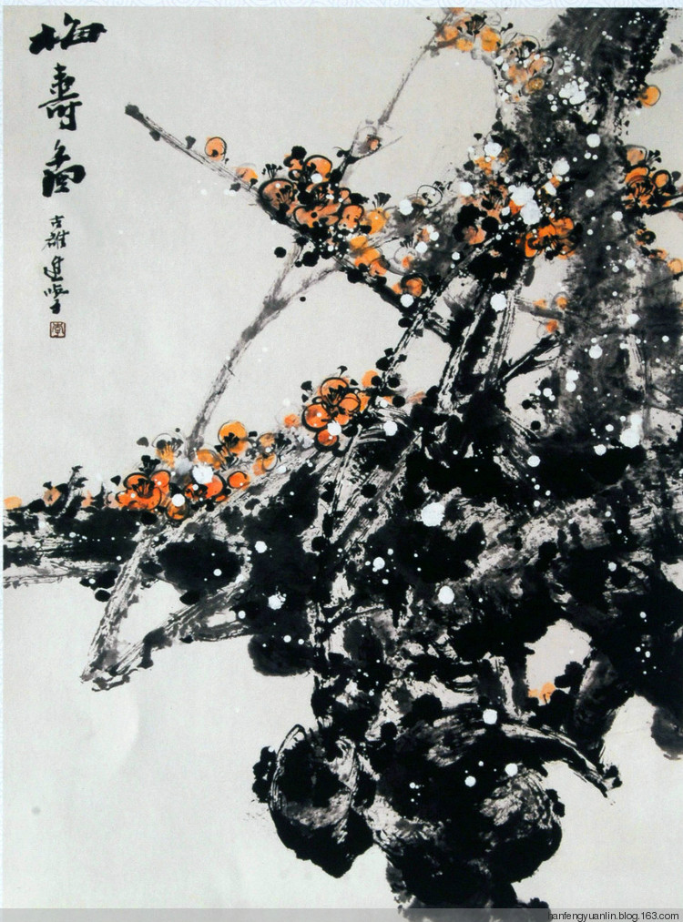 李进学国画花鸟作品