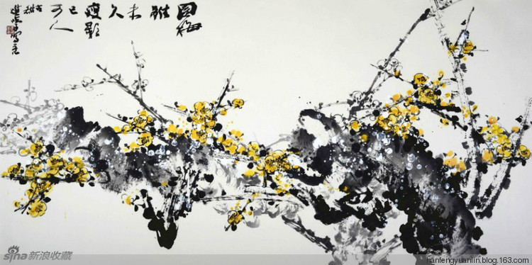 李进学国画花鸟作品