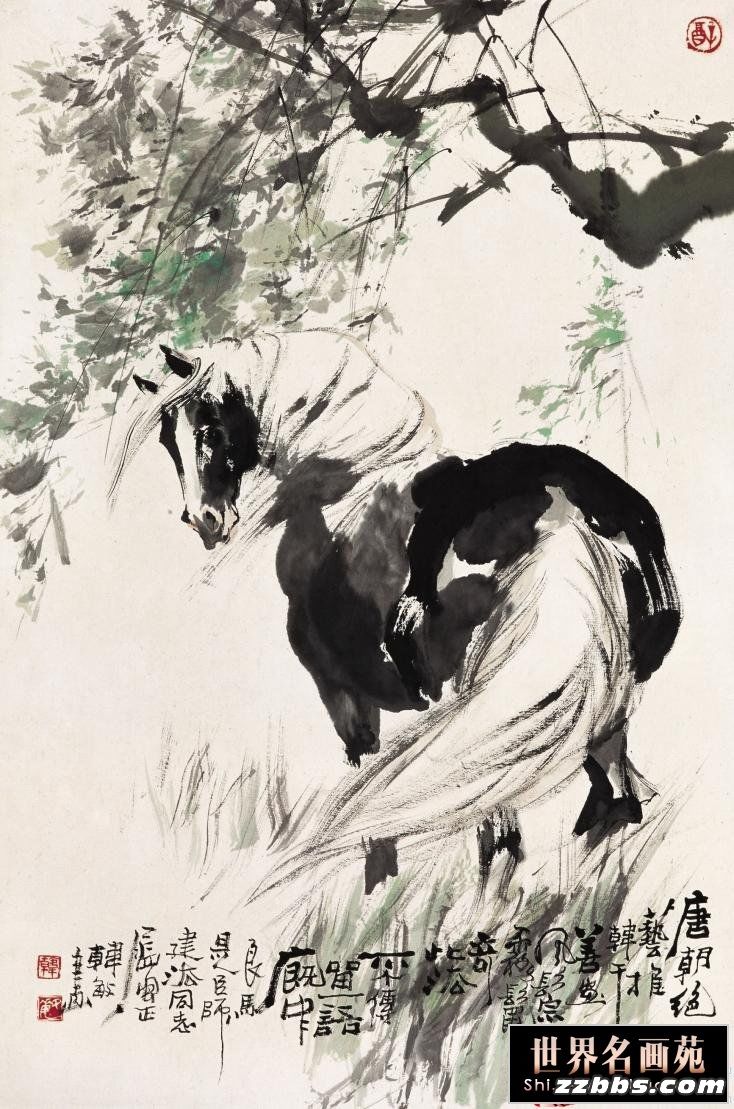 韩敏国画人物作品