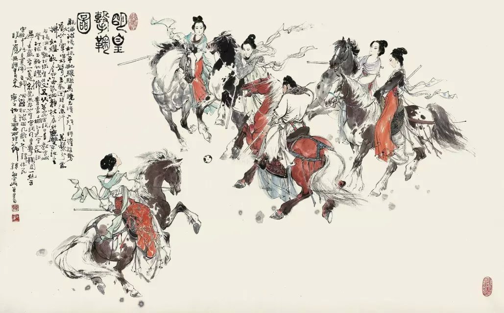 韩敏国画人物作品