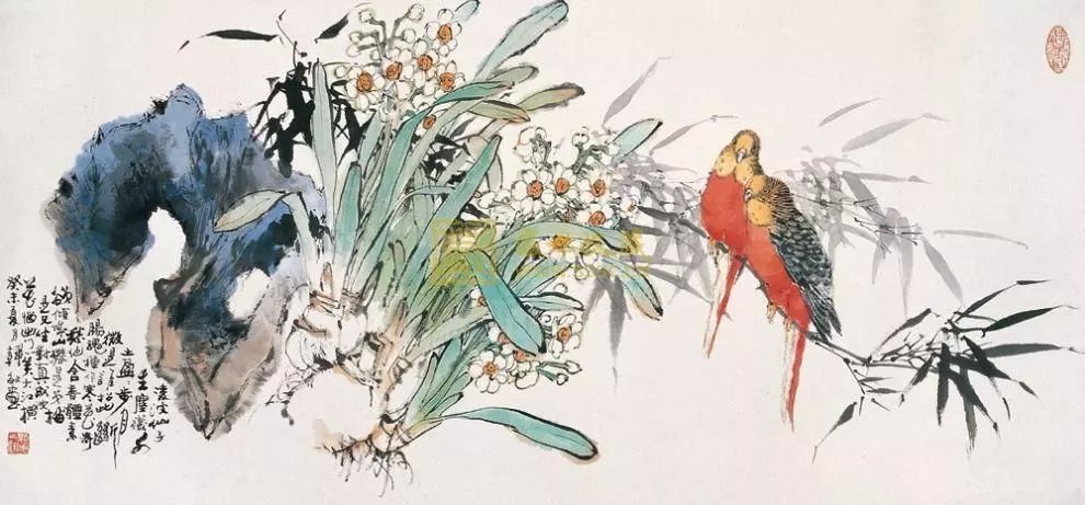 韩敏国画人物作品