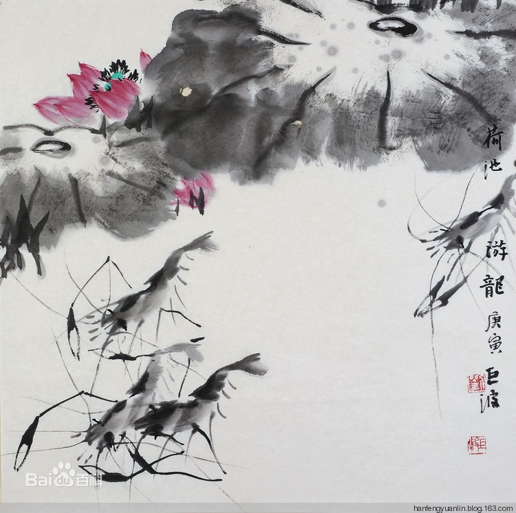 刘巨波国画花鸟作品