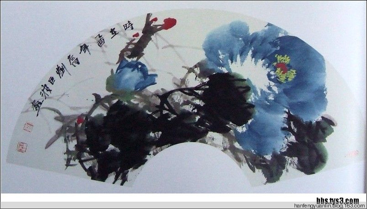 刘巨波国画花鸟作品