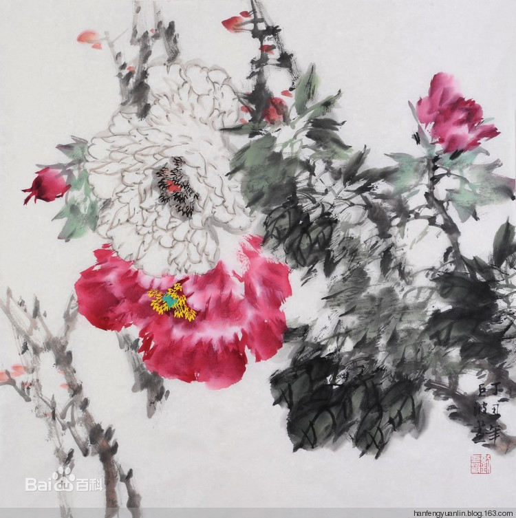 刘巨波国画花鸟作品