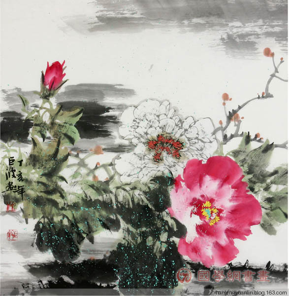 刘巨波国画花鸟作品