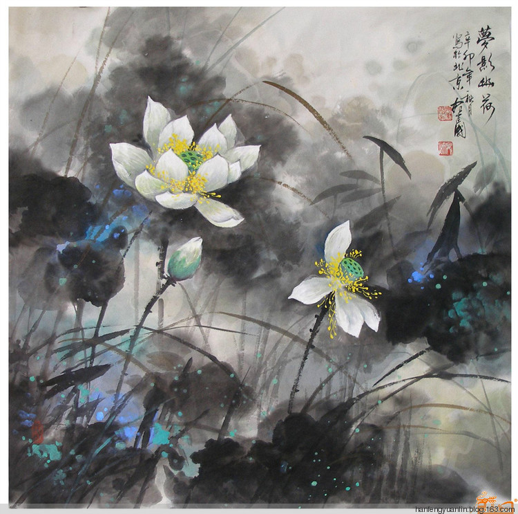 宛建国国画山水作品