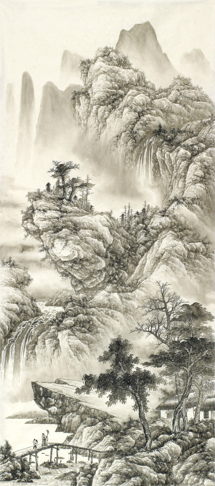 刘广国画山水作品