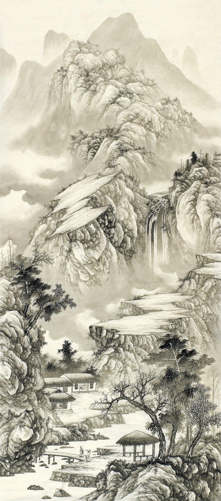 刘广国画山水作品