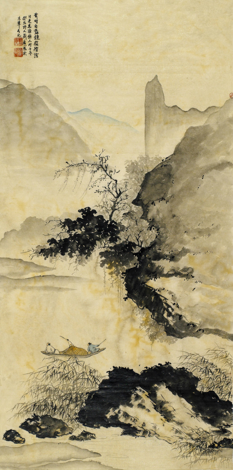 刘广国画山水作品