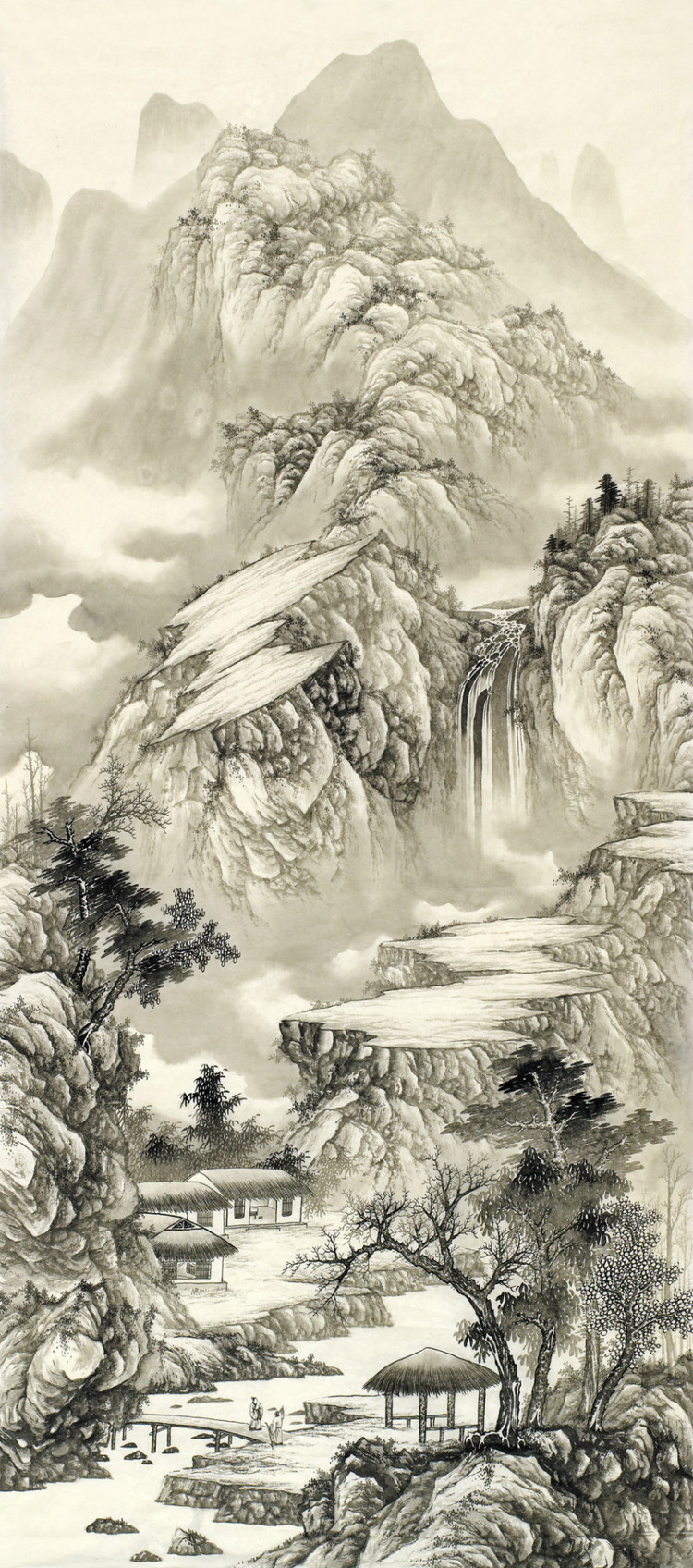 刘广国画山水作品