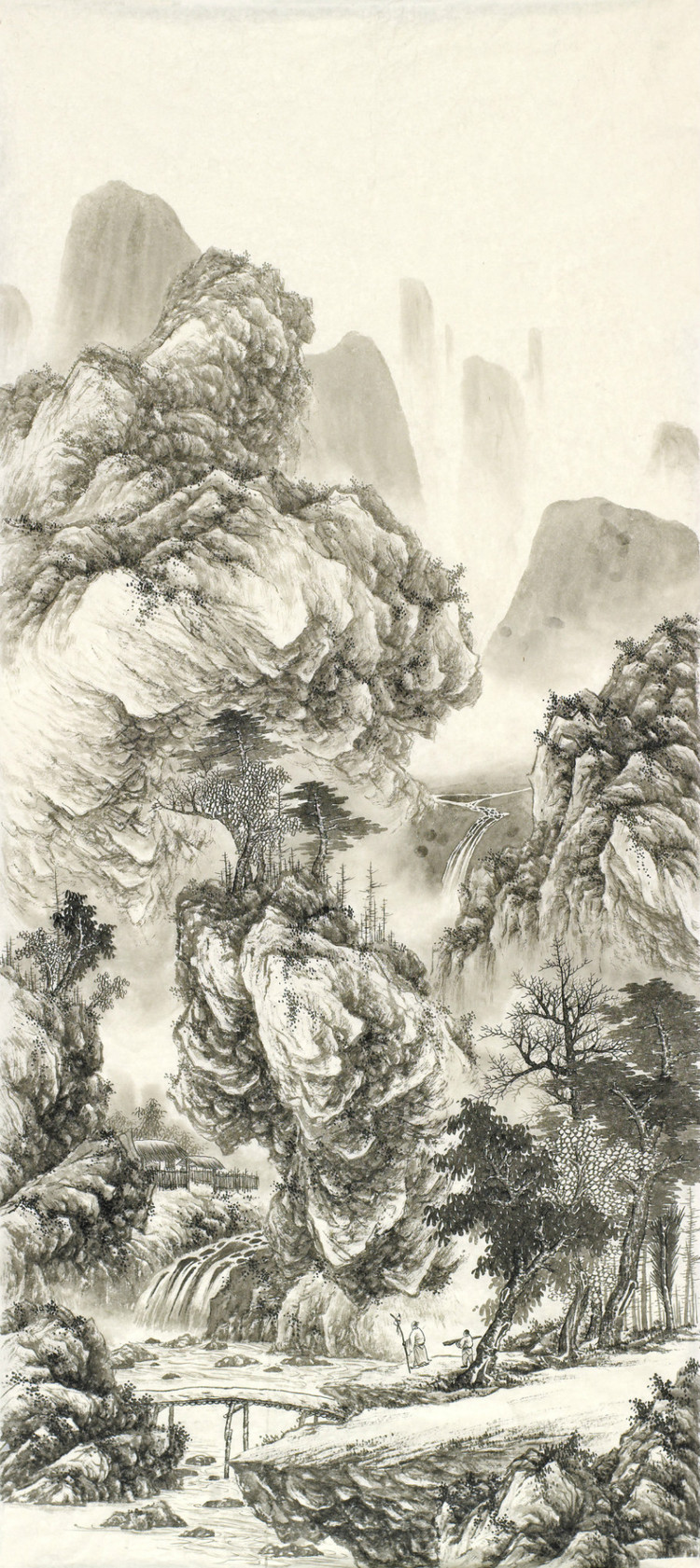 刘广国画山水作品