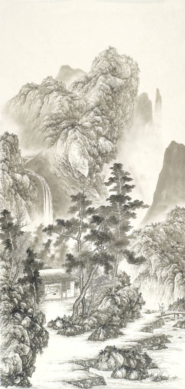 刘广国画山水作品
