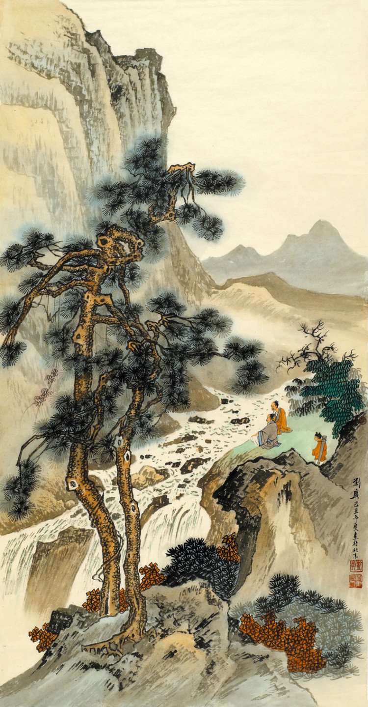 刘广国画山水作品
