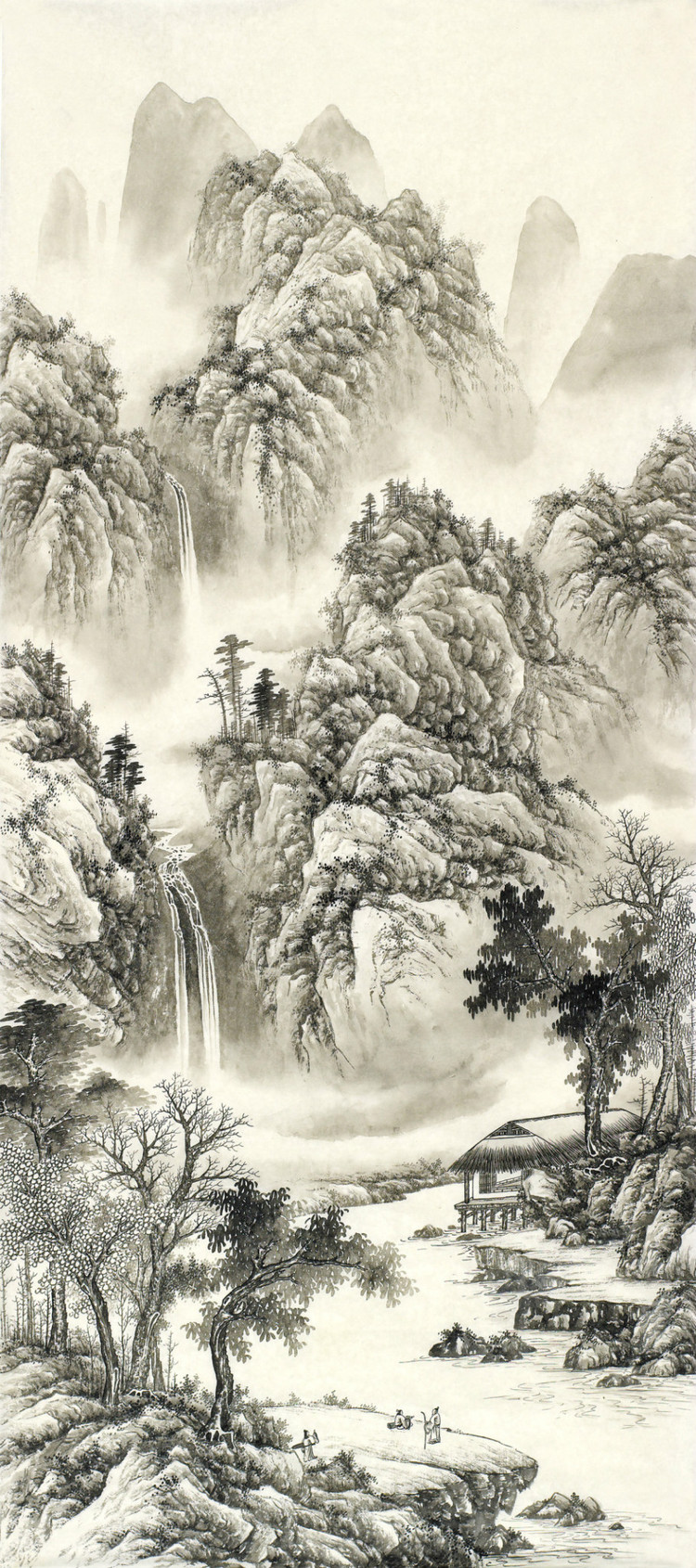刘广国画山水作品