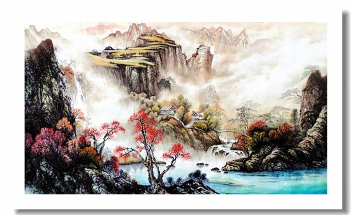 柳恒金国画山水作品