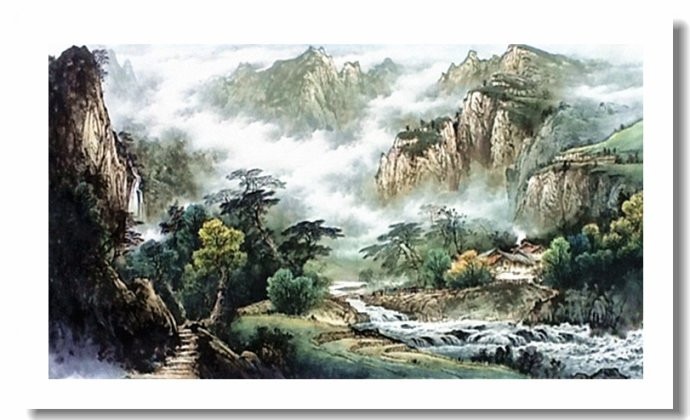 柳恒金国画山水作品
