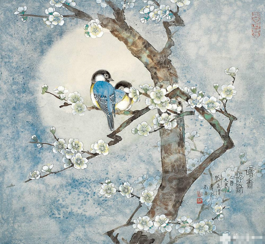 刘菊清国画花鸟作品
