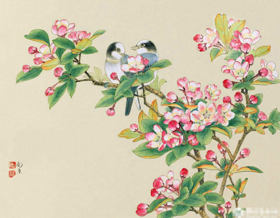 刘菊清国画花鸟作品