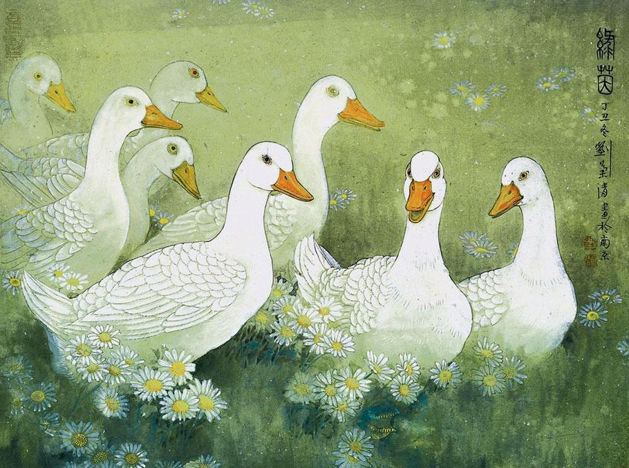 刘菊清国画花鸟作品