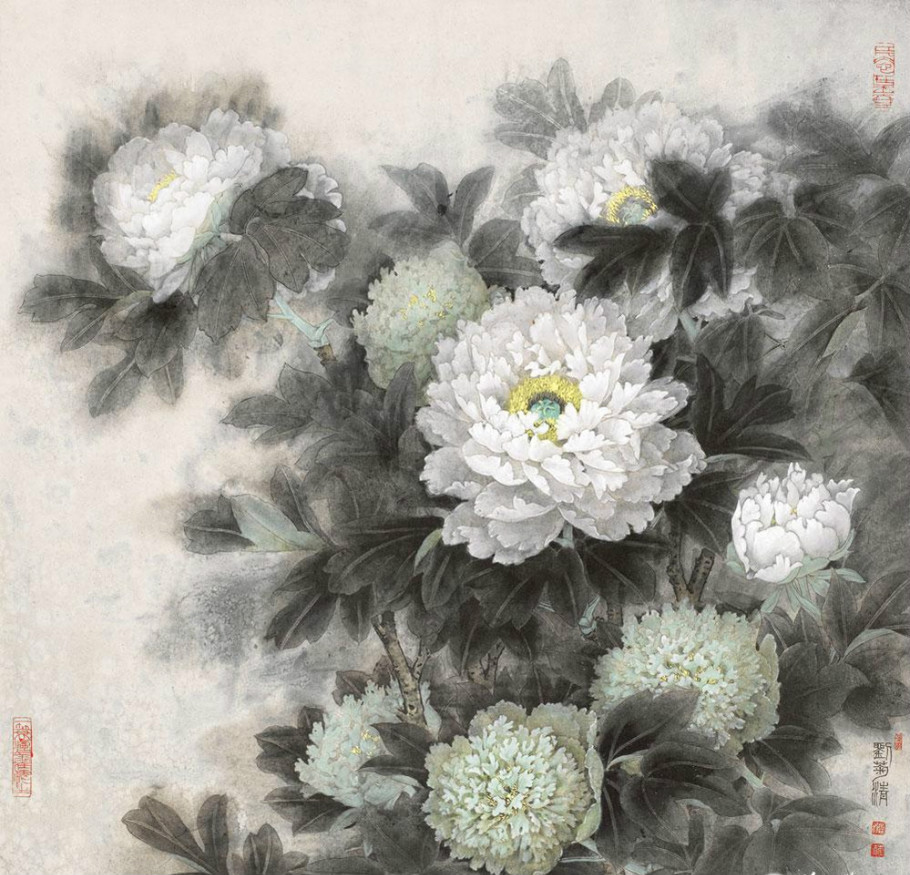 刘菊清国画花鸟作品