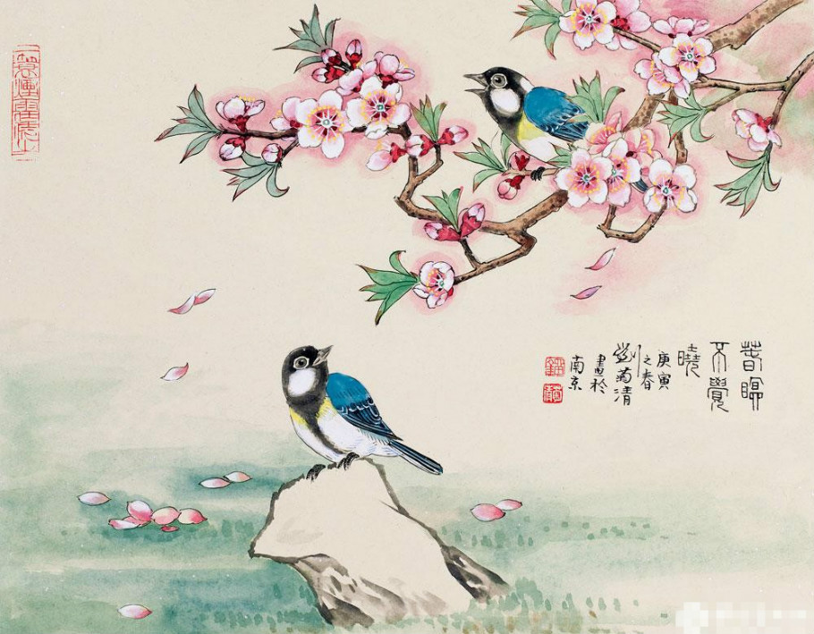 刘菊清国画花鸟作品