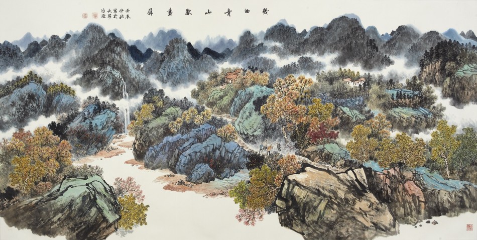 徐鸿延国画山水作品