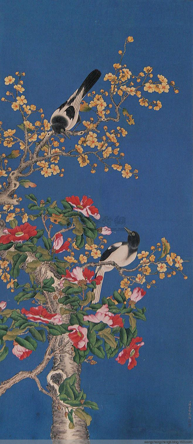 汪承霈国画花鸟作品