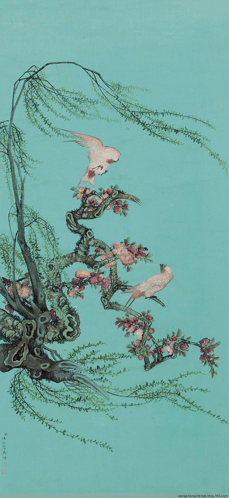 汪承霈国画花鸟作品