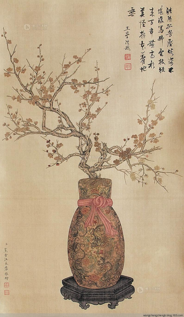 汪承霈国画花鸟作品