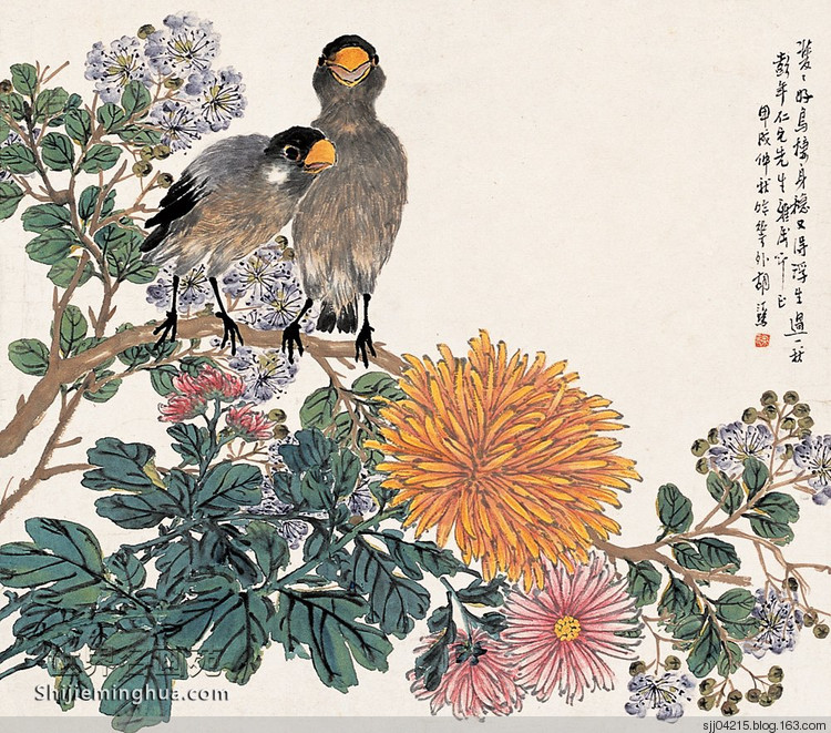 胡汀鹭国画作品