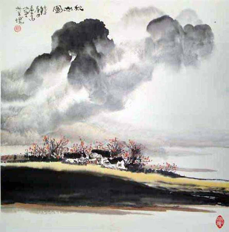 庞泰嵩国画山水作品