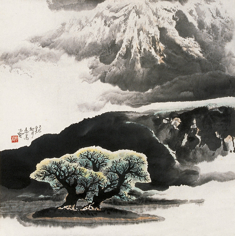 庞泰嵩国画山水作品