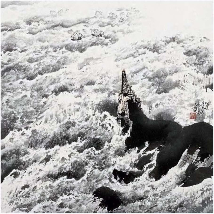 庞泰嵩国画山水作品