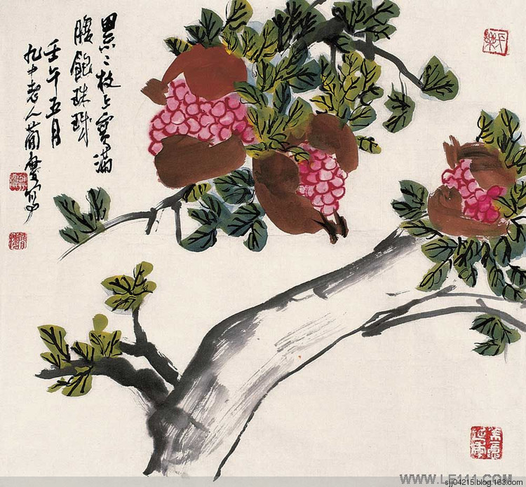曹简楼国画花卉作品（二）