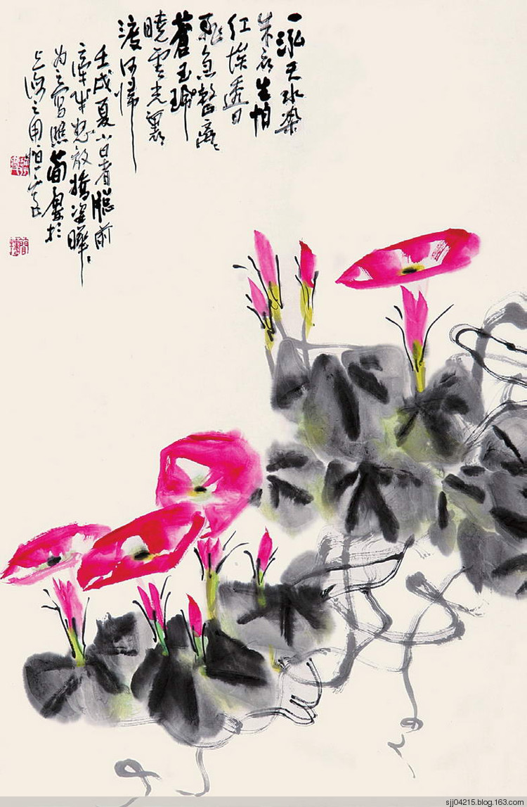 曹简楼国画花卉作品（二）