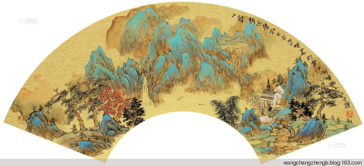 方学晓国画山水作品