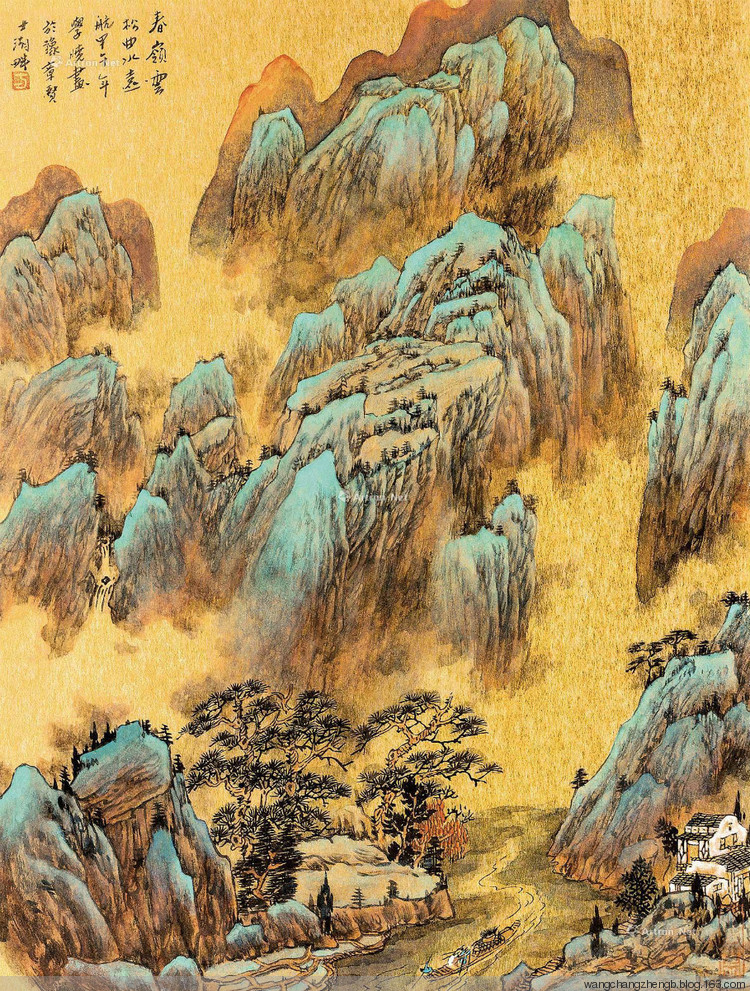 方学晓国画山水作品