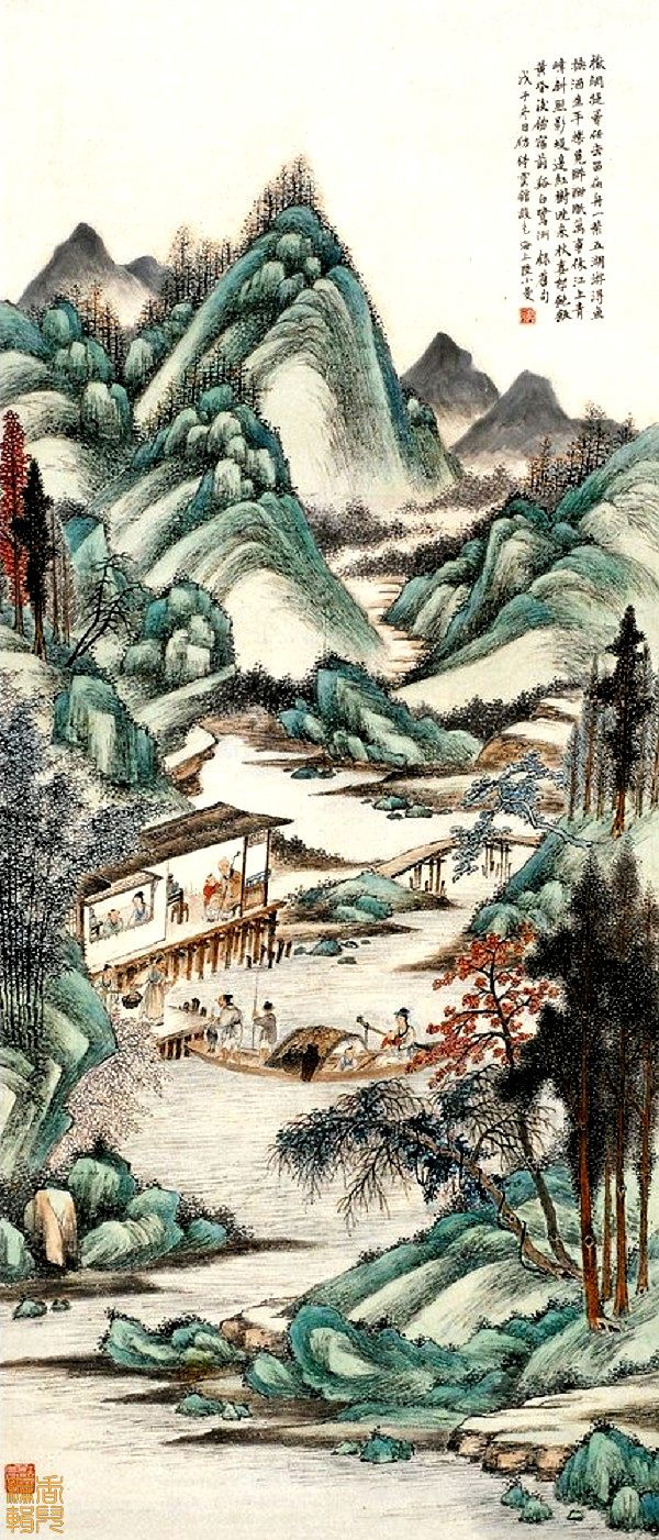 陆小曼国画作品
