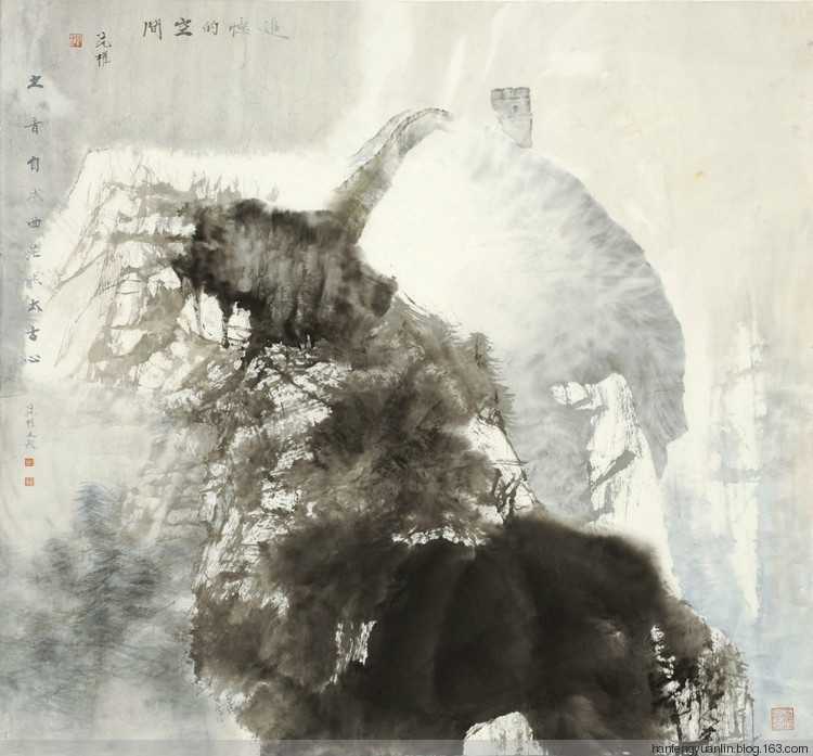 范权国画山水作品