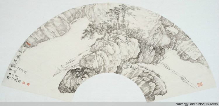 范权国画山水作品