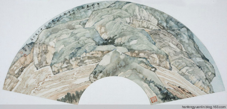 范权国画山水作品