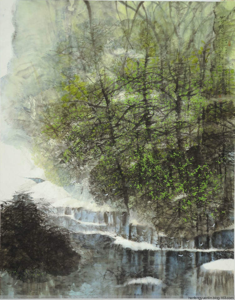 范权国画山水作品