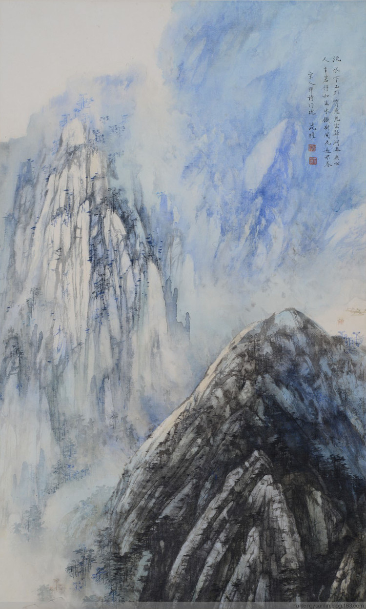 范权国画山水作品