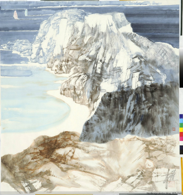 范权国画山水作品