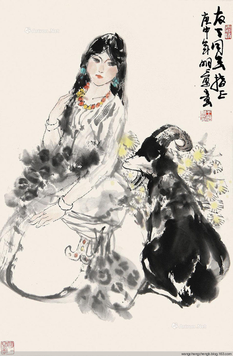 王明明国画人物作品