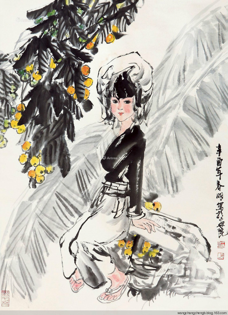 王明明国画人物作品
