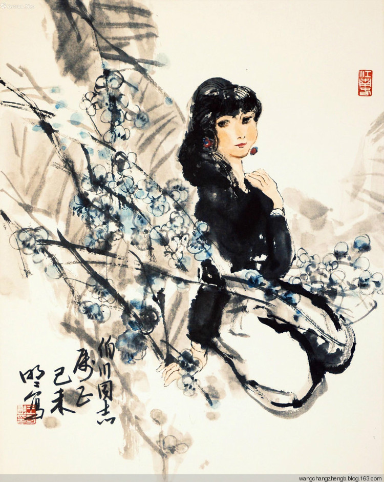 王明明国画人物作品