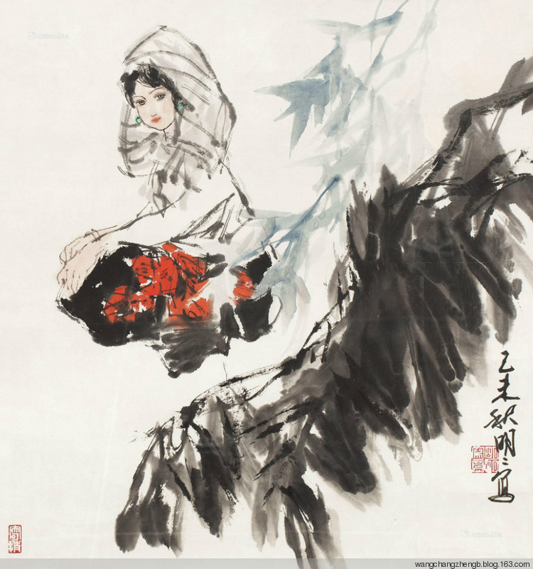 王明明国画人物作品