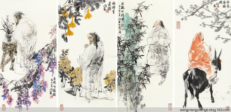 王明明国画人物作品