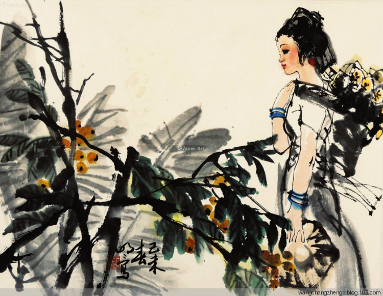 王明明国画人物作品